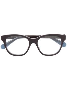 Gucci Eyewear очки в квадратной оправе с логотипом Interlocking G