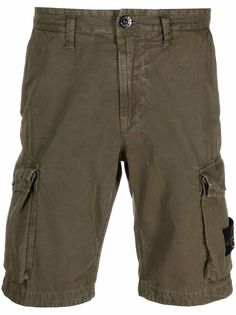Stone Island шорты чинос с нашивкой-логотипом