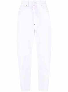 Dsquared2 зауженные джинсы с завышенной талией
