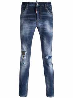 Dsquared2 укороченные джинсы с прорезями