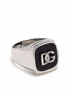 Dolce & Gabbana кольцо-печатка с логотипом
