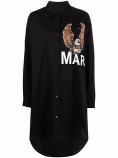 MM6 Maison Margiela платье-рубашка с длинными рукавами