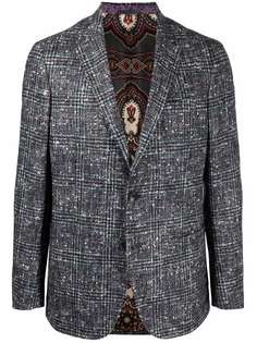 Etro однобортный пиджак в клетку
