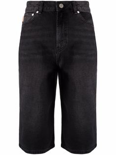 GANNI укороченные джинсовые кюлоты
