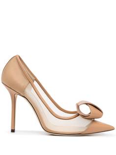 Jimmy Choo туфли Lani 100 с сетчатыми вставками