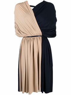 Ports 1961 платье в стиле колор-блок с драпировкой