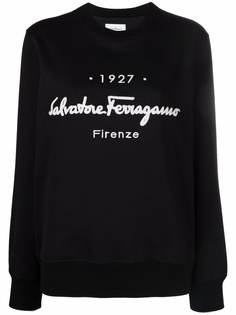 Salvatore Ferragamo толстовка с круглым вырезом и логотипом