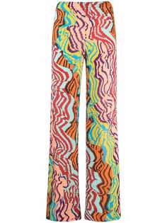 Missoni брюки широкого кроя с абстрактным принтом