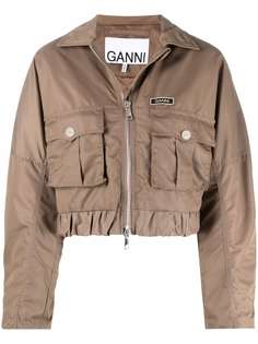 GANNI укороченная куртка с карманами