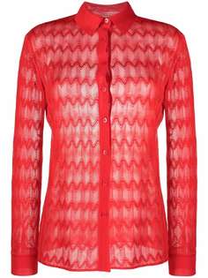 Missoni трикотажный топ с узором шеврон