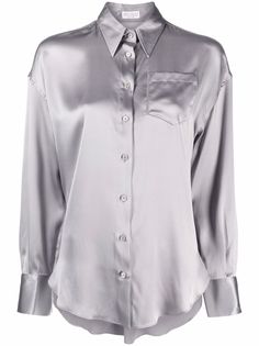 Brunello Cucinelli рубашка с декором Monili