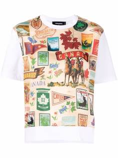 Dsquared2 футболка с принтом Canada