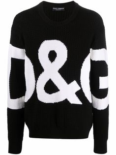 Dolce & Gabbana джемпер вязки интарсия с логотипом