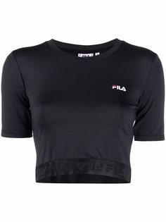 Fila укороченная футболка с логотипом