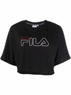 Fila укороченная футболка с логотипом