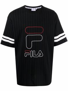 Fila футболка в полоску с логотипом