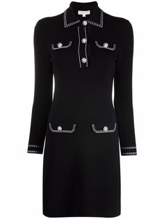 Michael Michael Kors платье-рубашка с декоративной строчкой