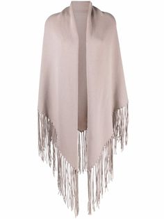 Malo кашемировый кейп с бахромой