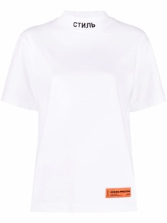 Heron Preston футболка с нашивкой-логотипом