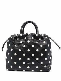 Furla сумка-тоут в горох