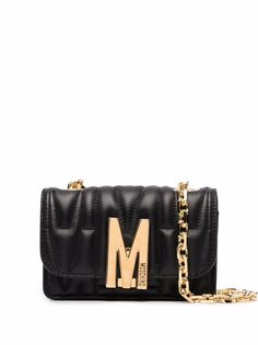 Moschino стеганая сумка на плечо