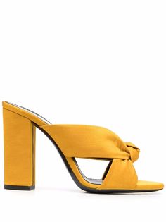 Saint Laurent босоножки Bianca на блочном каблуке