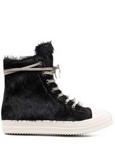 Rick Owens фактурные кеды на шнуровке
