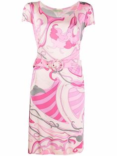 Emilio Pucci Pre-Owned комплект 1970-х годов из топа и юбки