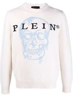 Philipp Plein джемпер вязки интарсия с узором Skull