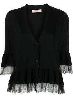 TWINSET кардиган с кружевом