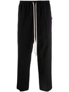 Rick Owens укороченные брюки строгого кроя с кулиской