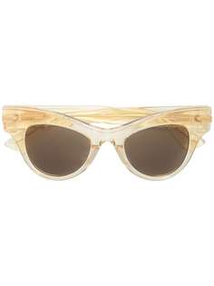 Bottega Veneta Eyewear солнцезащитные очки в прозрачной оправе
