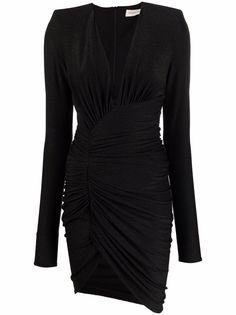 Alexandre Vauthier платье мини с V-образным вырезом