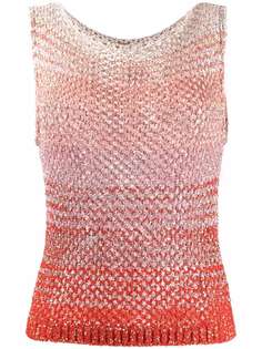 Missoni топ рыхлой вязки с эффектом градиента