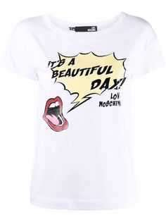 Love Moschino футболка Its A Beautiful Day