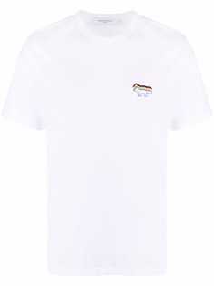 Maison Kitsuné футболка с вышивкой