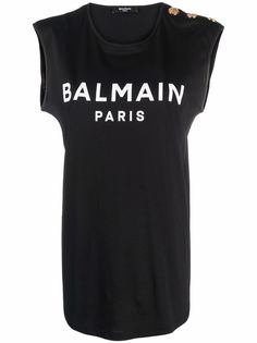 Balmain топ с логотипом