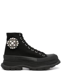 Alexander McQueen декорированные ботинки Tread Slick