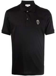 Alexander McQueen рубашка поло с декором Skull