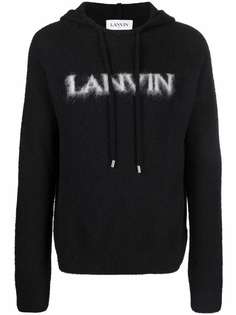 LANVIN худи вязки интарсия с кулиской