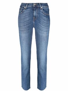 7 For All Mankind укороченные джинсы прямого кроя