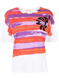 Marni футболка с принтом Brushstroke