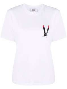 Victoria Victoria Beckham футболка из органического хлопка с логотипом
