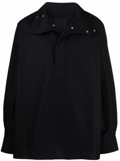 Givenchy рубашка с воротником-стойкой