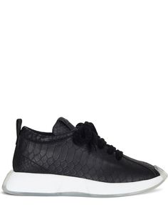 Giuseppe Zanotti кроссовки Ferox с тиснением под кожу питона