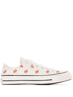 Converse кеды с цветочной вышивкой