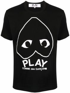 Comme Des Garçons Play футболка с графичным принтом