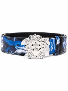 Versace ремень La Medusa с пряжкой-логотипом и принтом Barocco