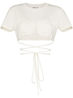 Jacquemus укороченный топ Le t-shirt Baci