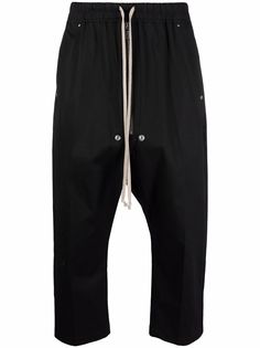 Rick Owens брюки с кулиской и низким шаговым швом